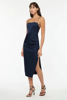 Manning Cartel Miami Heat Backless Dress Navy Size 10 for rent on The Volte - image 1