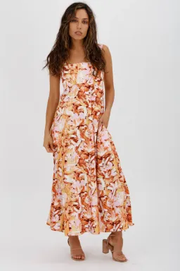 Acler Withington Dress Midi Blush Print Size 8 for rent on The Volte - image 3