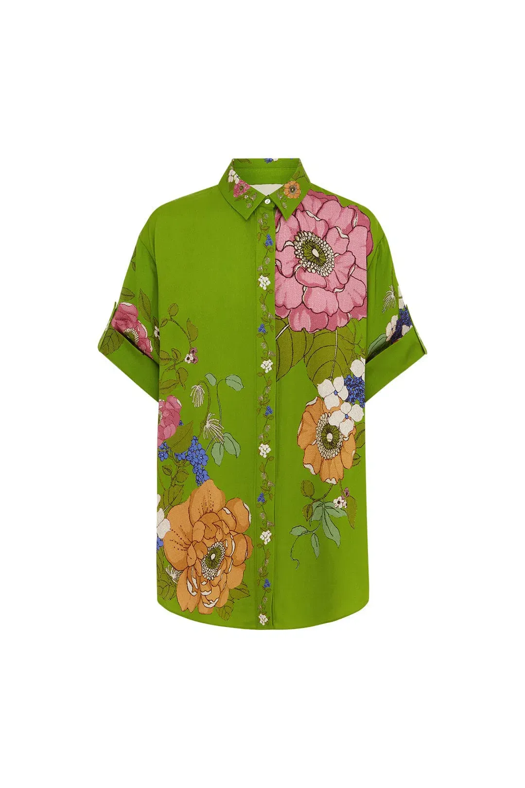 Alemais Olivia Shirt & Pants Set Green Size 14 for rent on The Volte - main image