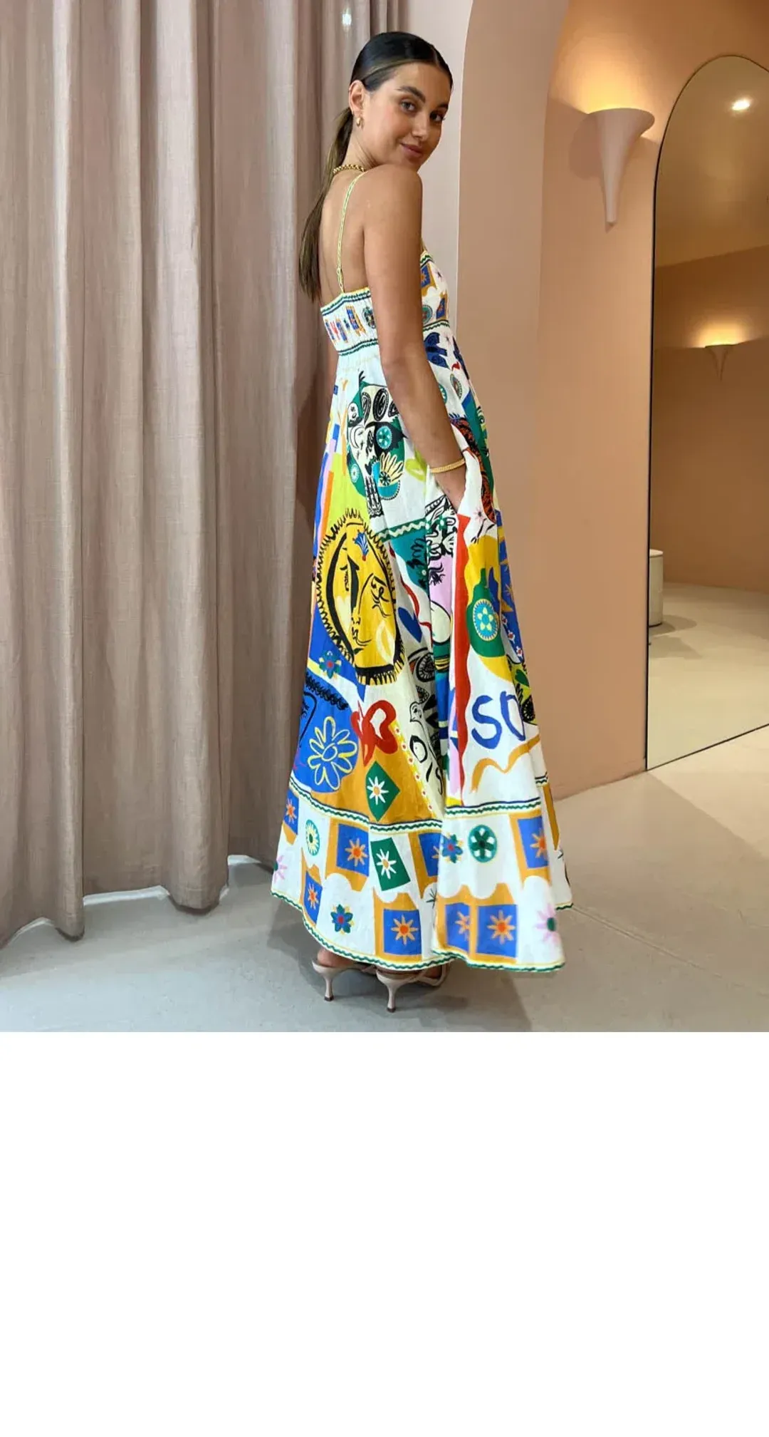 Alemais Soleil Dress Print Size 8  for rent on The Volte - main image