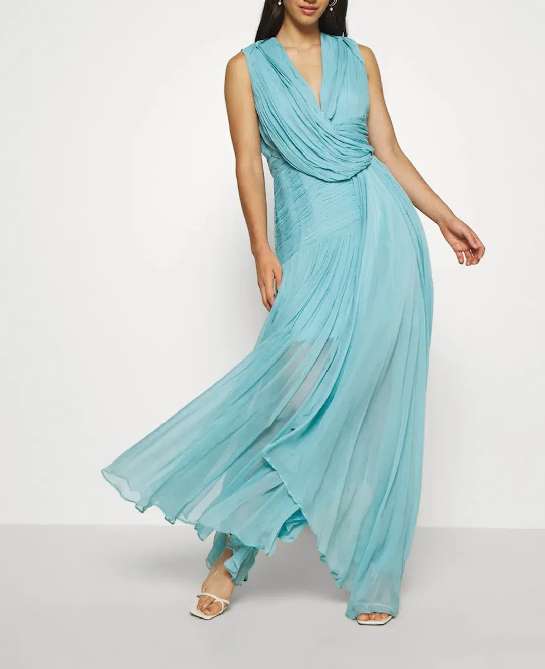 Thurley Waterfall Maxi Dress Blue Size 8 for rent on The Volte - main image
