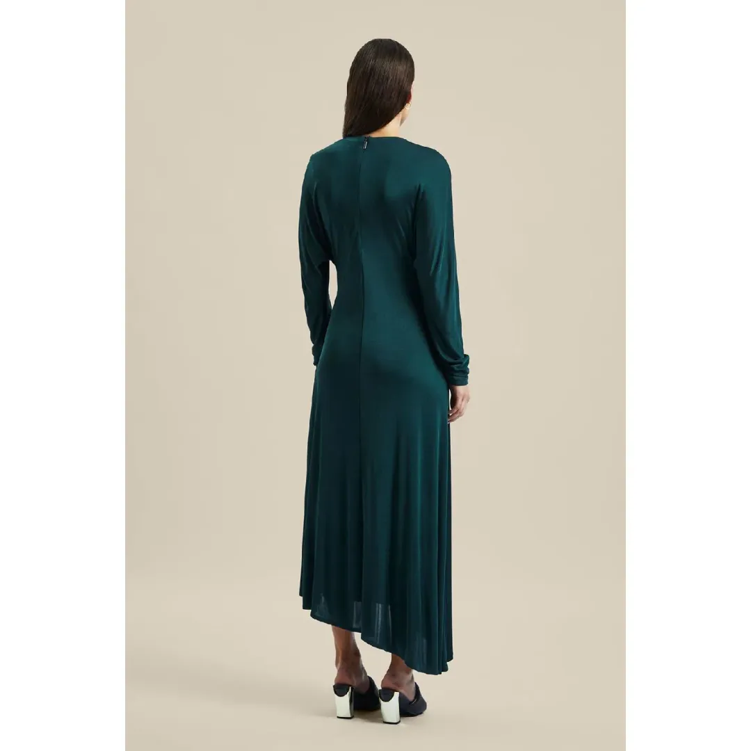 Ginger & Smart Coalesce Twist Front Dress Forest Green Size XS / Au 6 for rent on The Volte - main image