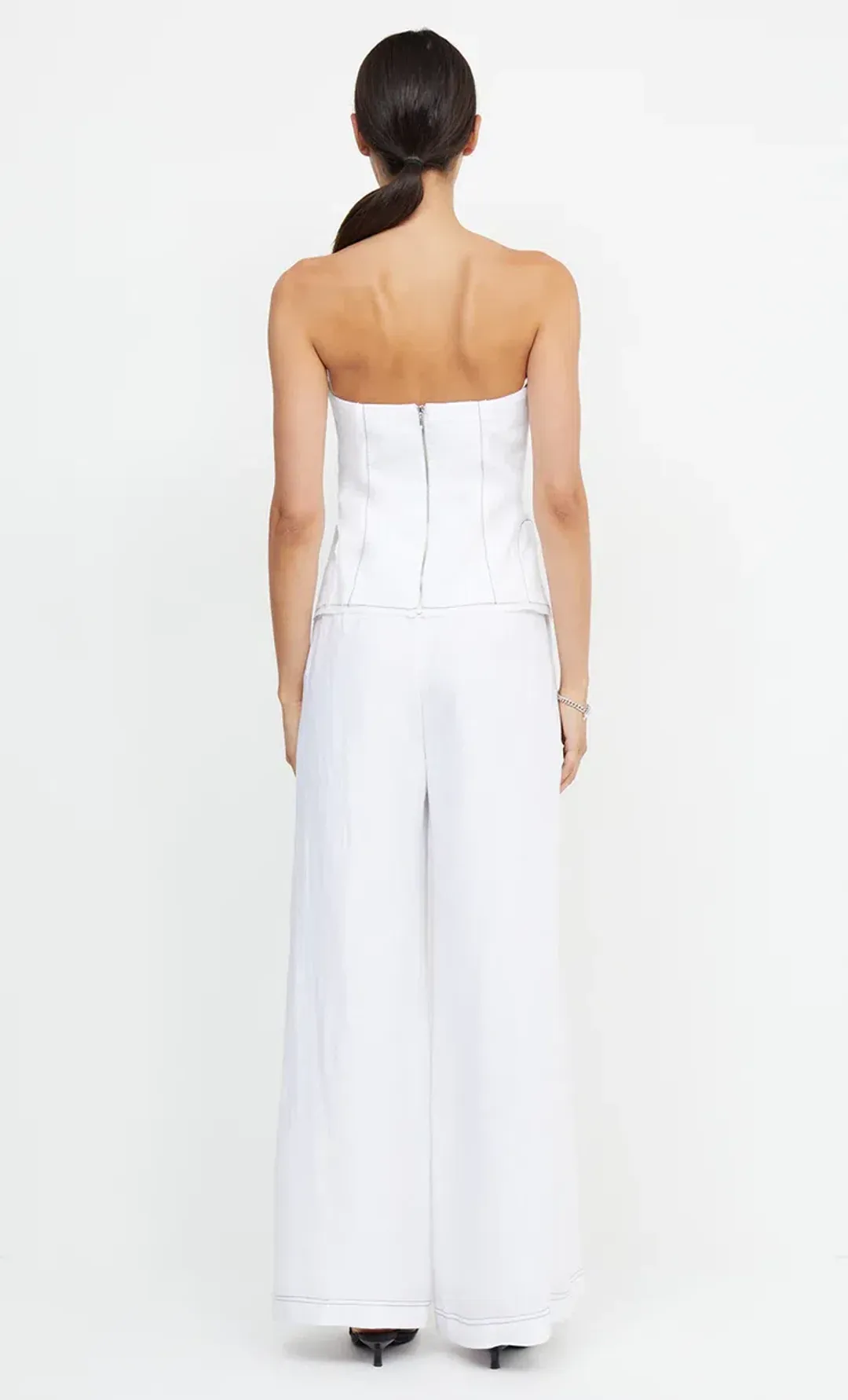 Bec & Bridge Cassie Strapless Top Ivory Size 8 / S for rent on The Volte - main image