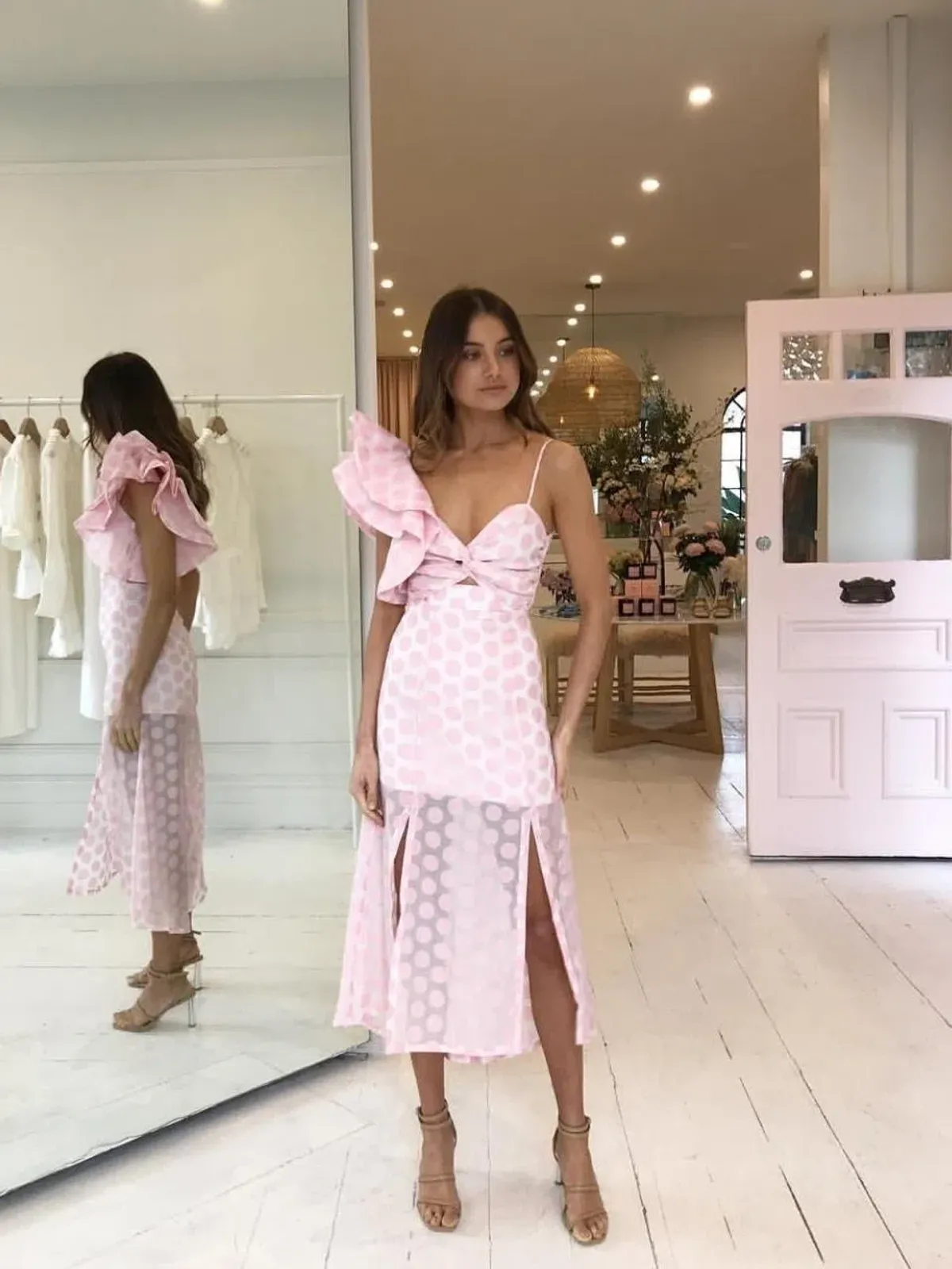 By Nicola ‘Born This Way’ Dress Pink Size AU 6 for rent on The Volte - main image