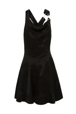 Aje Liberty Asymmetric Mini Dress Black Size AU 6 for rent on The Volte - image 3