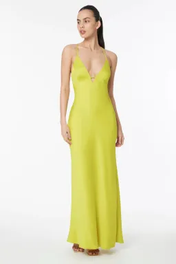 Manning Cartell Time To Shine Slip Dress Yellow Size AU 6 for rent on The Volte - image 1