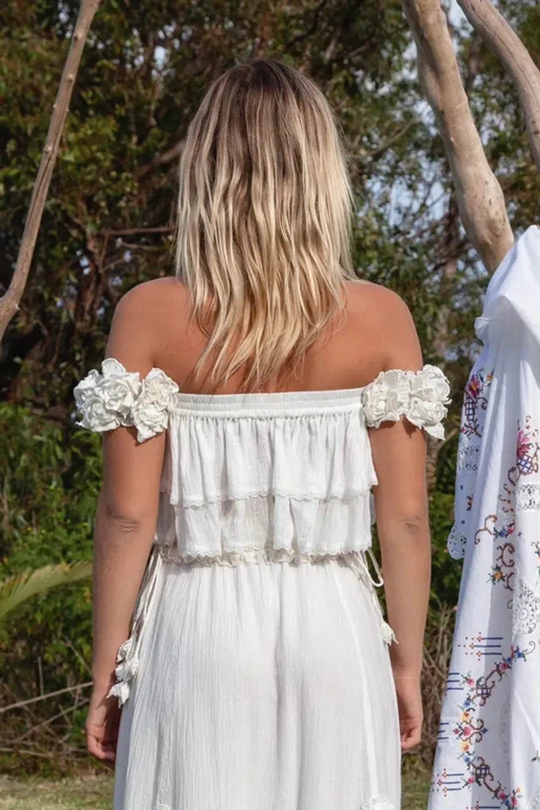 Fillyboo Buttercup Crop Top White Size AU 8 for rent on The Volte - main image