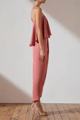 Shona Joy Imogen Luxe U Wire Frill Dress Pink Size AU 8 for rent on The Volte - image 2