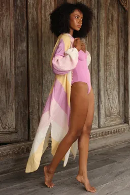 Tigerlily Kaleho Lorena Shirt Dress Popsicle Stripe Multi Size AU 8 for rent on The Volte - image 5