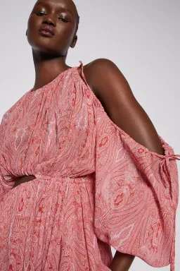 Scanlan Theodore Paisley Print Drawcord Mini Pink Size AU 8 for rent on The Volte - image 6