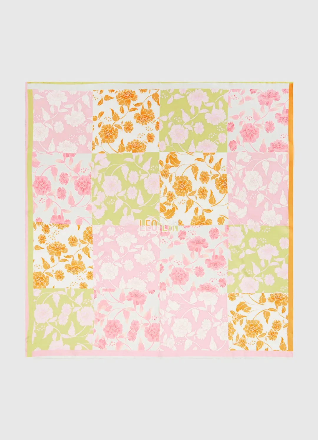 Leo Lin Large Silk Scarf  Anemone Splice Print Size AU 8 for rent on The Volte - main image