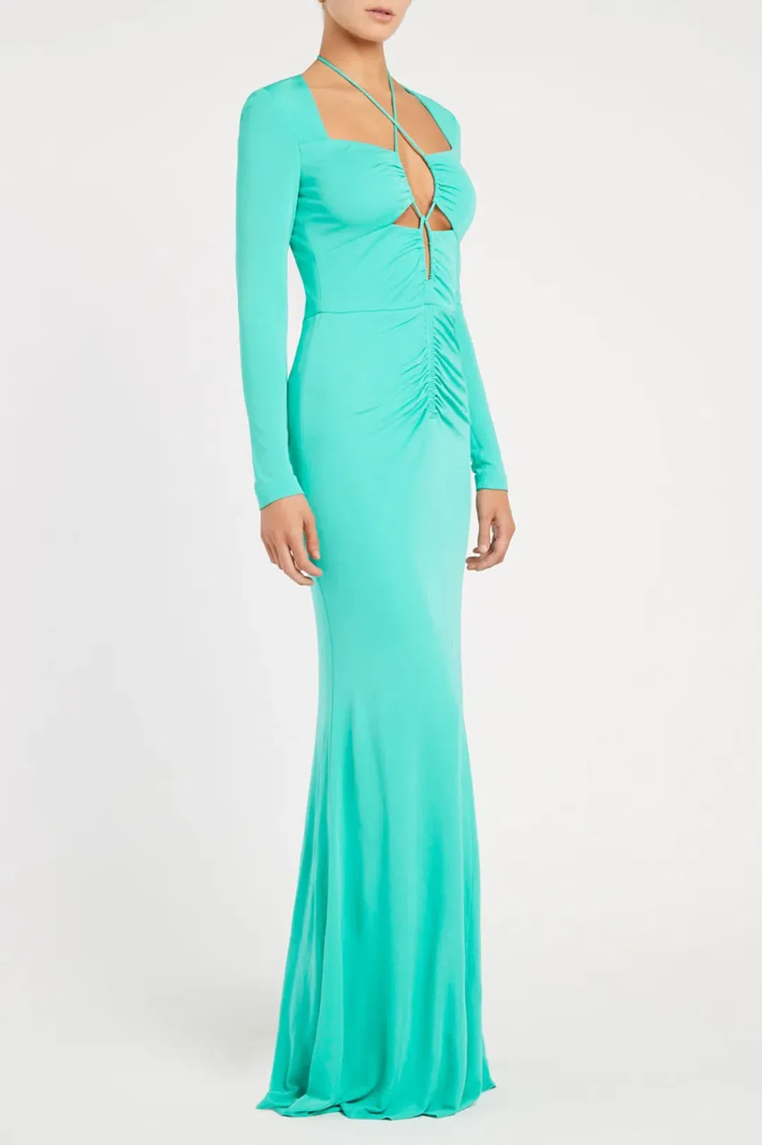 Rebecca Vallance Riccardo Gown Turquoise Green Size 12  for rent on The Volte - main image
