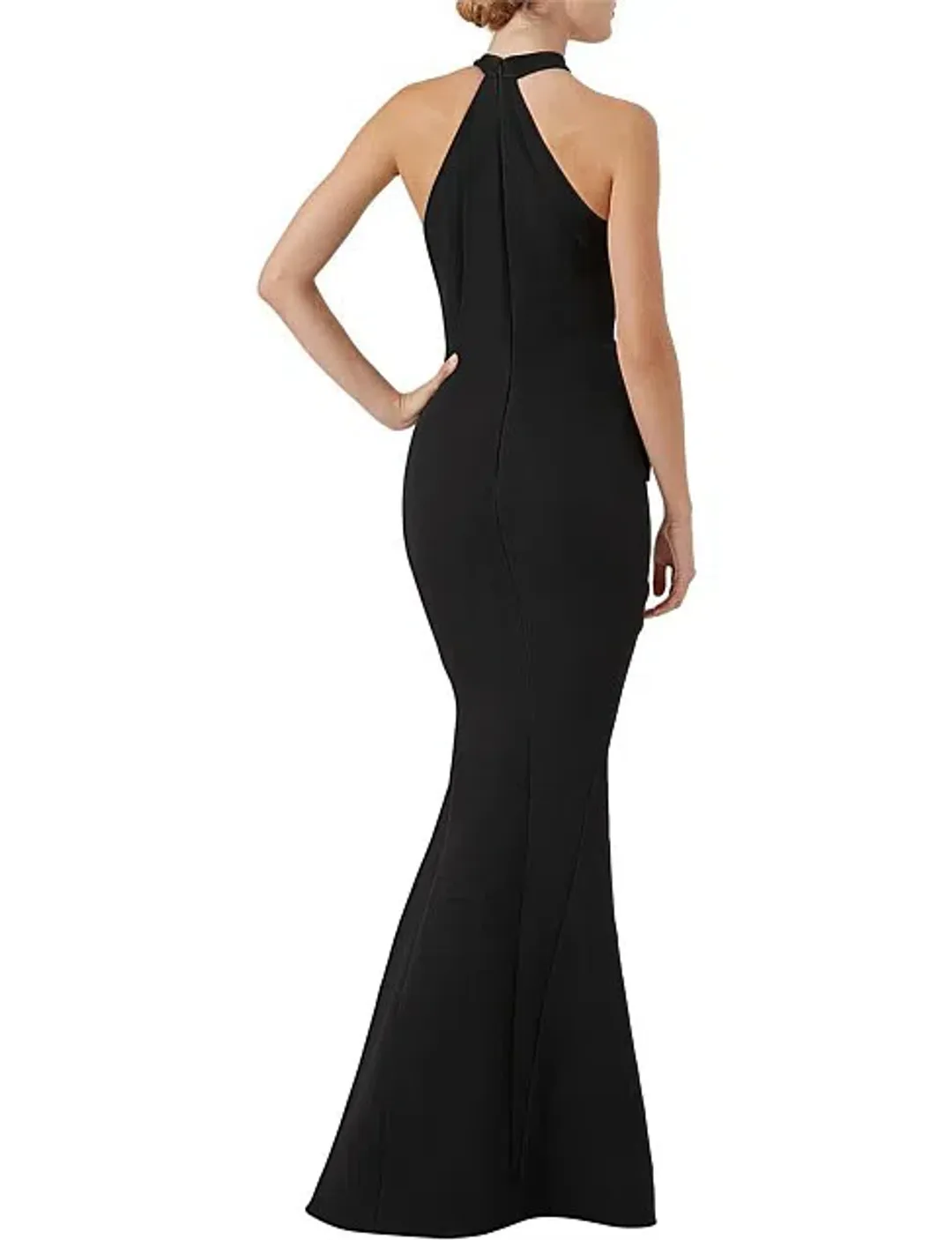 Rachel Gilbert Arden Gown Black Size AU 12  for rent on The Volte - main image