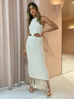 Viktoria & Woods Nomad Dress Cream Size AU 12  for rent on The Volte - image 1