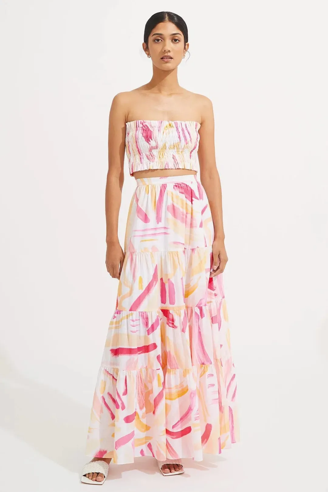 Steele Paradise Top and Parasol Skirt Set Multi Size AU 12  for rent on The Volte - main image