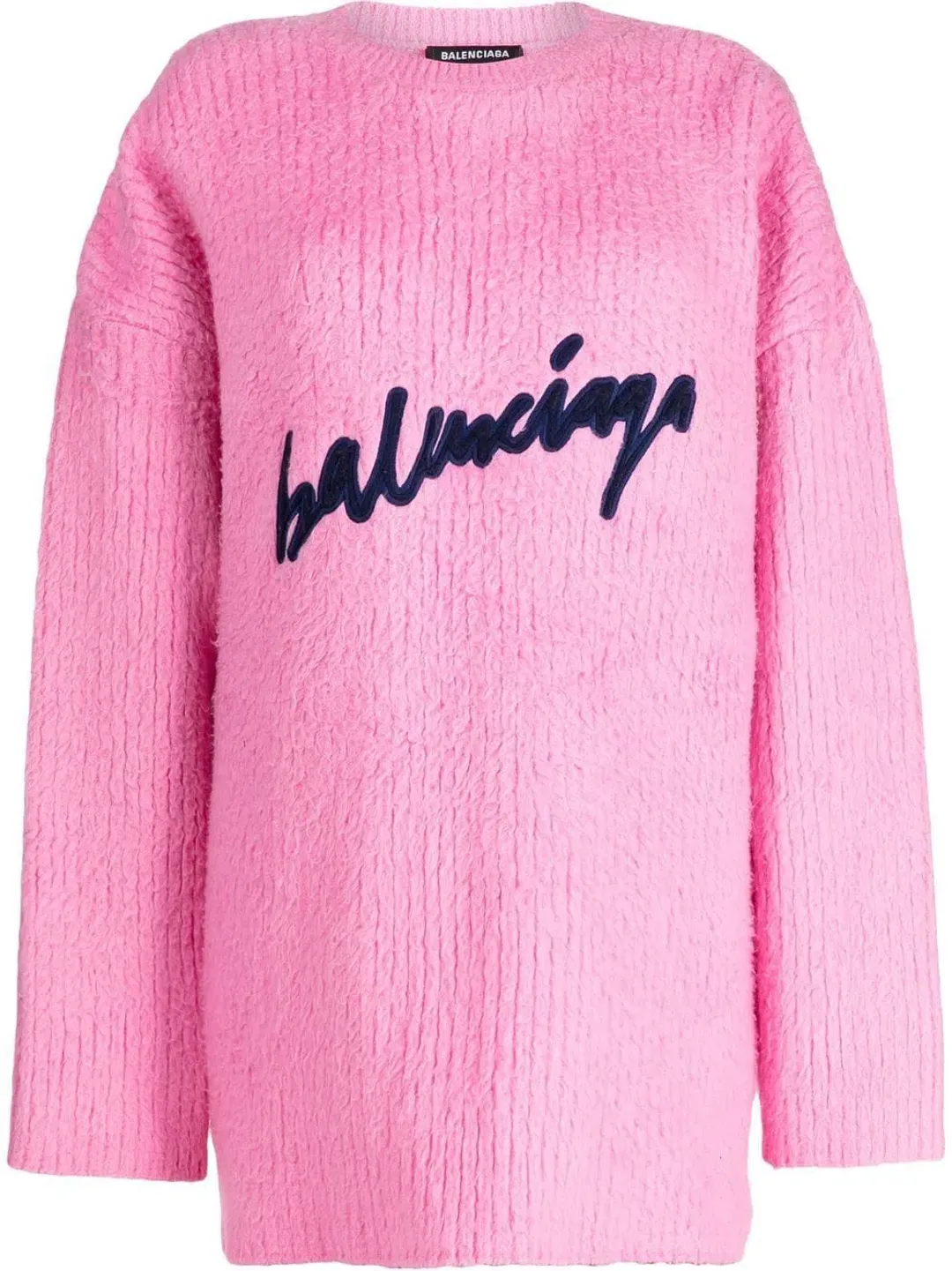 Balenciaga Knitwear Jumper Mini Dress Bubblegum Pink Size M / AU 10 for rent on The Volte - main image