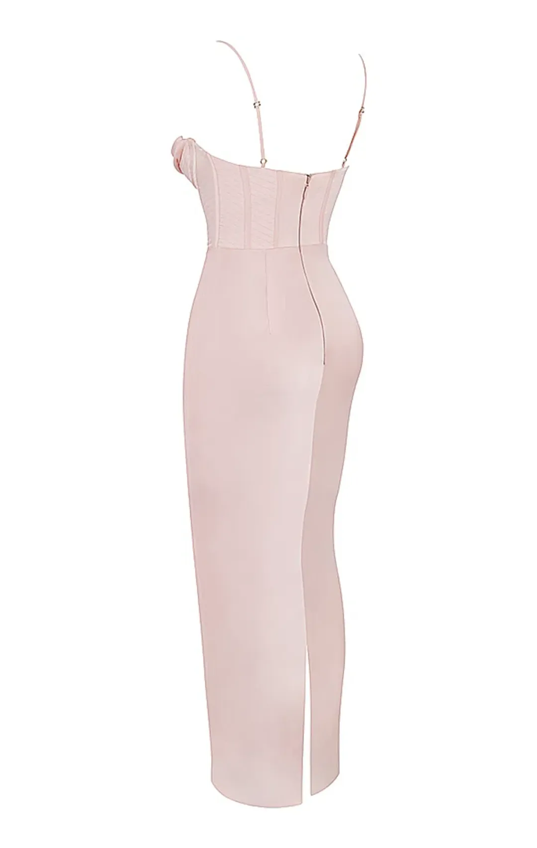 House of CB Charmaine Corset Maxi Dress Blush Pink Size M/AU 10 for rent on The Volte - main image