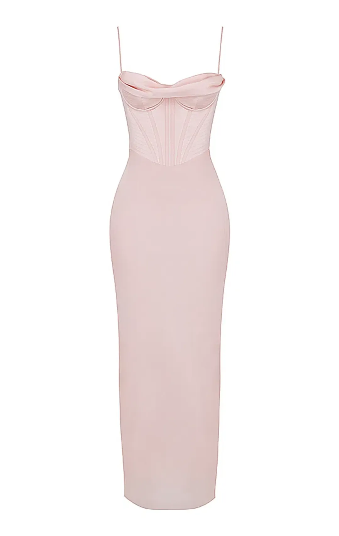 House of CB Charmaine Corset Maxi Dress Blush Pink Size M/AU 10 for rent on The Volte - main image
