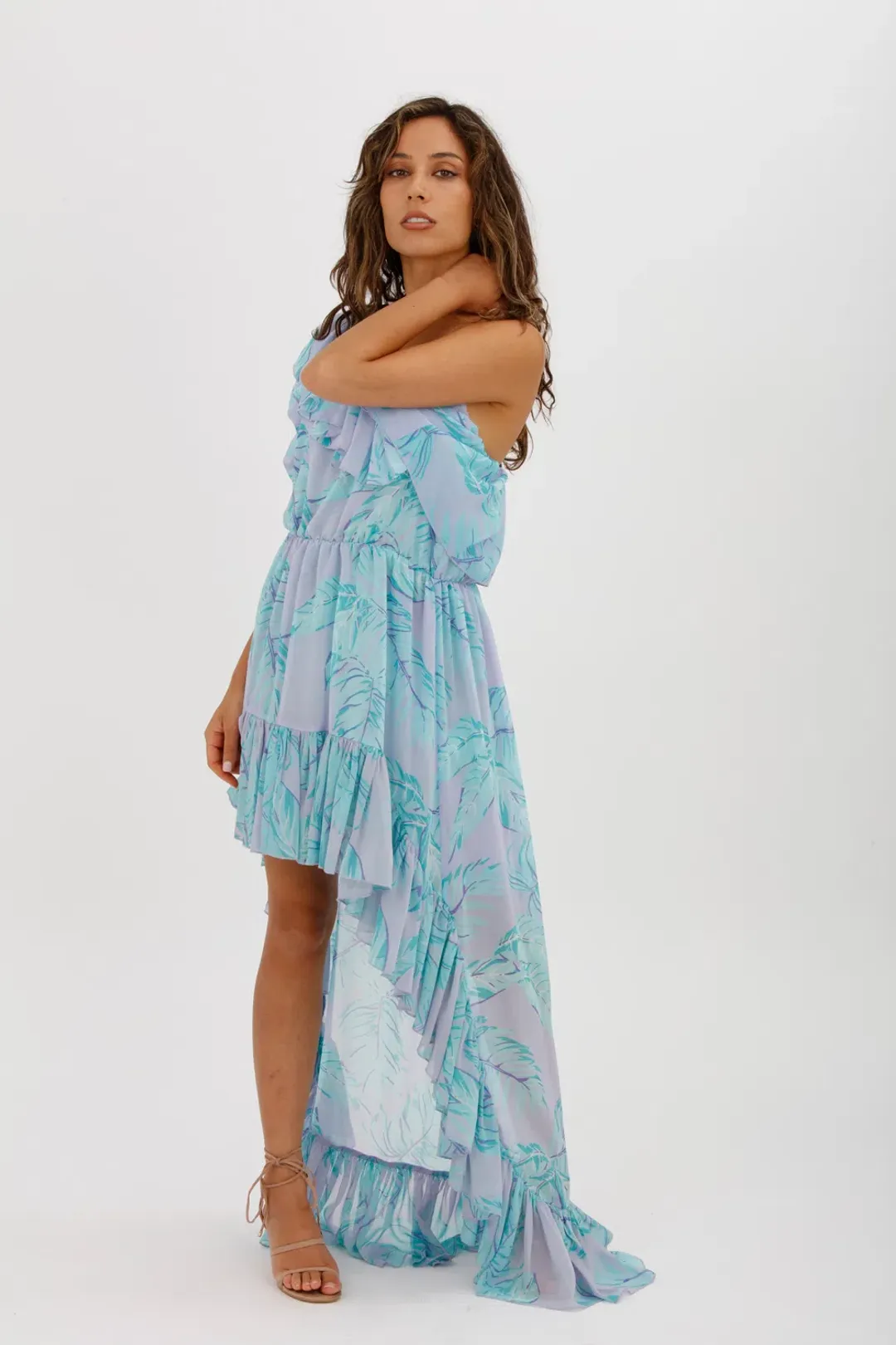 Aggi Antonellina Mistyy Lilac Dress Blue Size M/Au 10 for rent on The Volte - main image