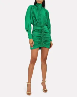 Retrofete Barbara Dress in Emerald Green Size M/AU 10 for rent on The Volte - image 1