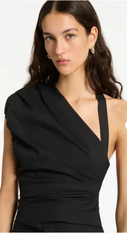 Sir the Label Giacomo Gathered Gown in Black Size 10 for rent on The Volte - image 3