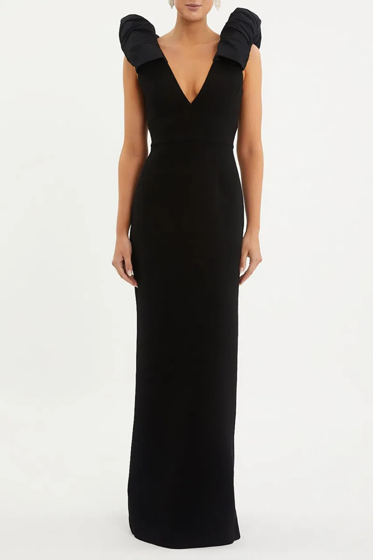 Rebecca Vallance Katie Gown Black Size 10  for rent on The Volte - main image