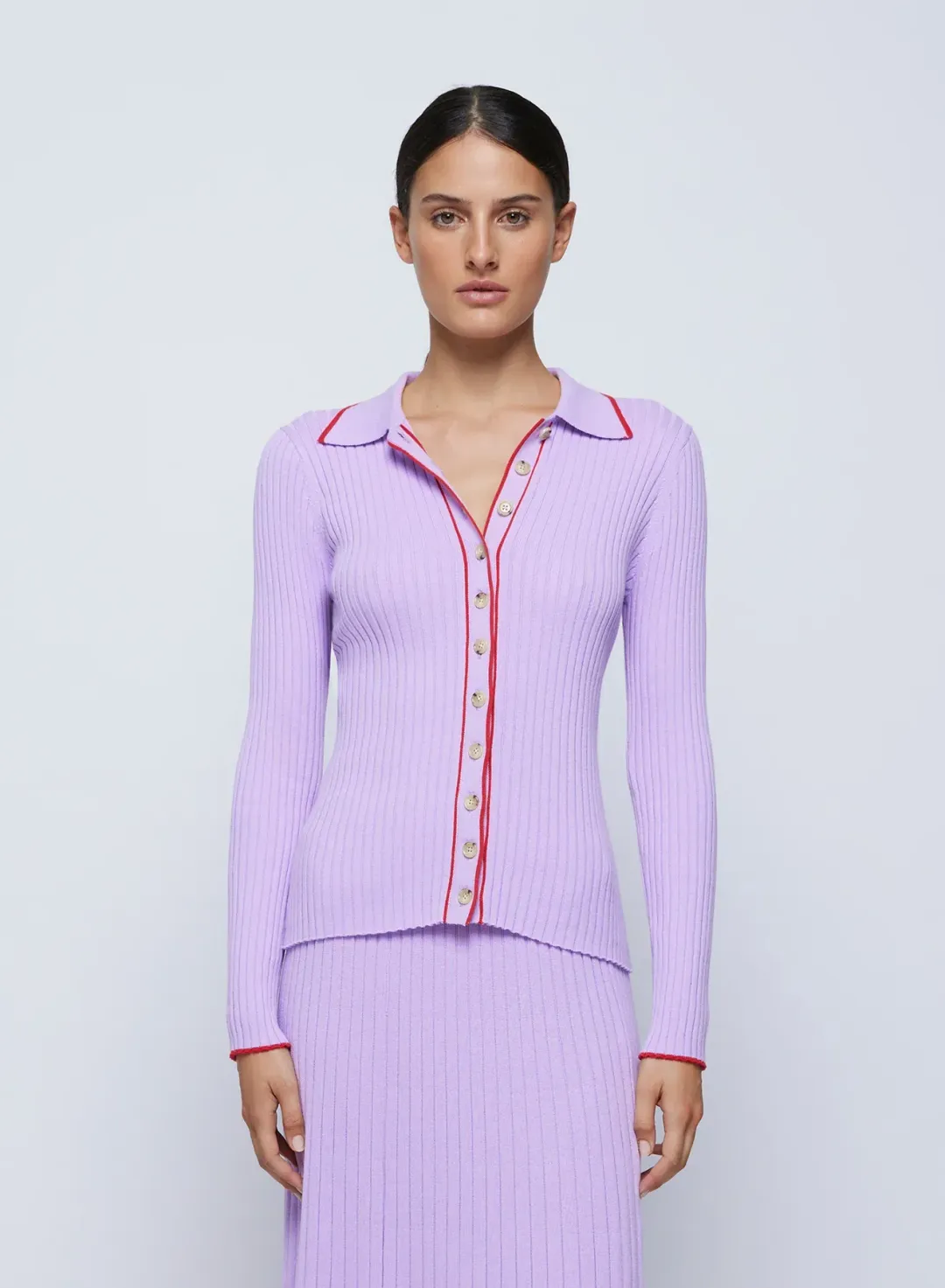 Anna Quan Ashlen Top Felicia Skirt Lilac Orchid Set Size AU 8 for rent on The Volte - main image