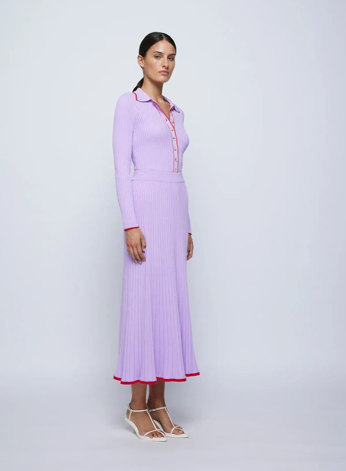 Anna Quan Ashlen Top Felicia Skirt Lilac Orchid Set Size AU 8 for rent on The Volte - main image