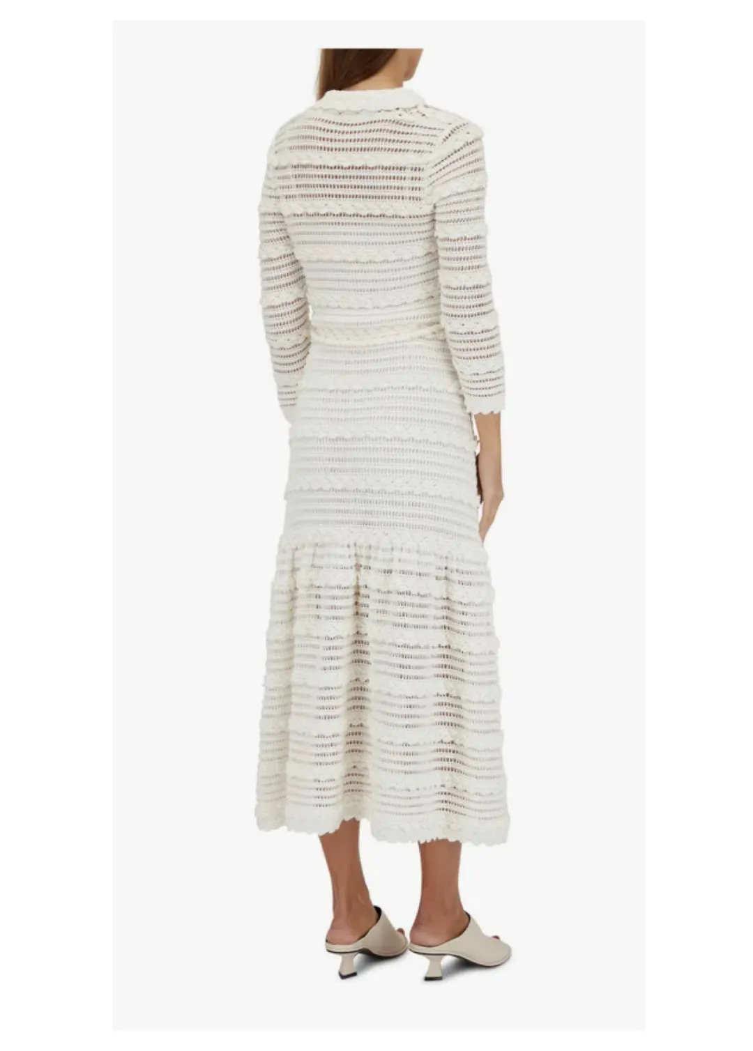 Zimmermann Lyre Shirt Dress Ivory Size 1 / AU 10 for rent on The Volte - main image