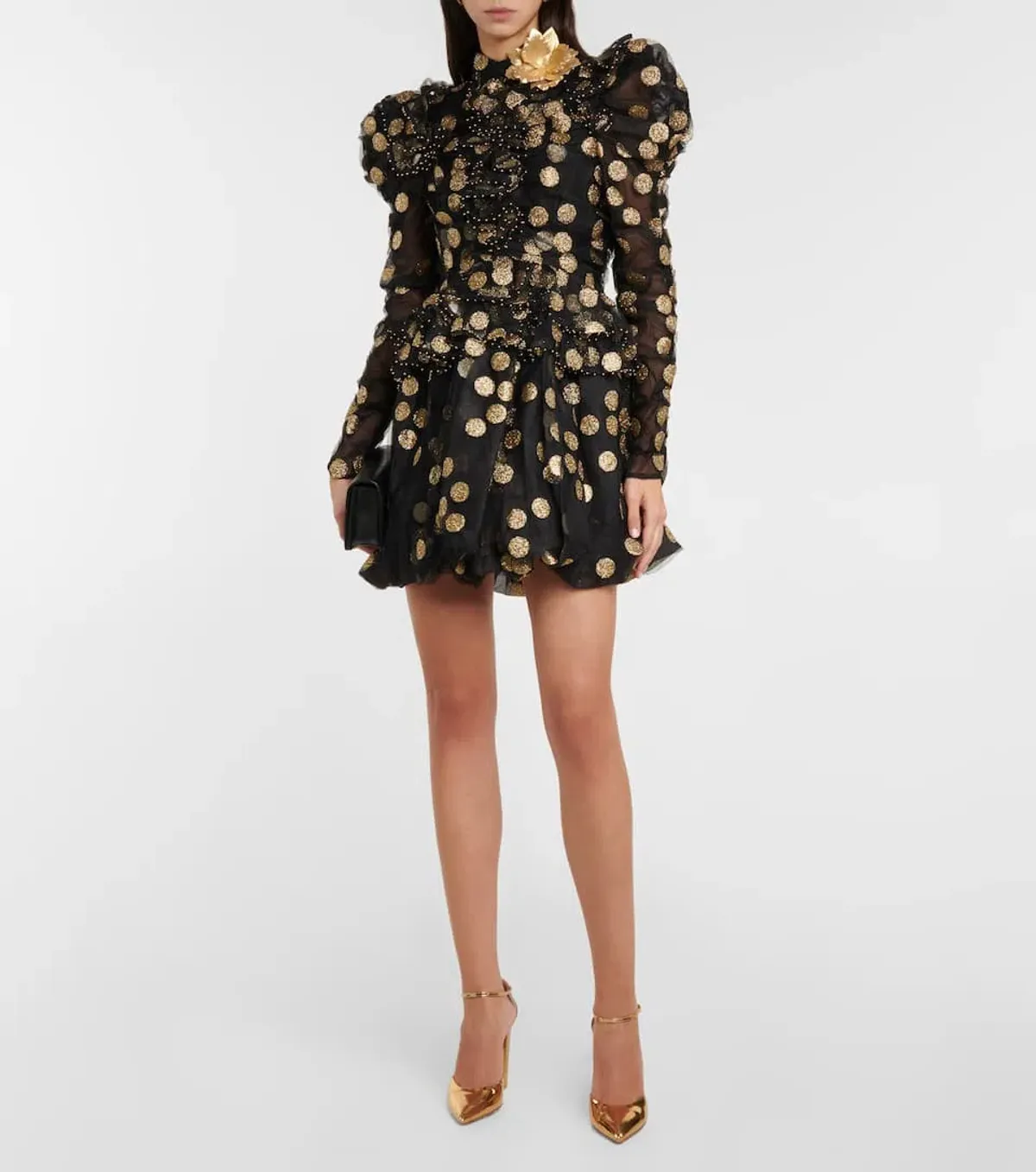Zimmermann Celestial Confetti Tulle Mini Dress Print Size 0 / AU8  for rent on The Volte - main image