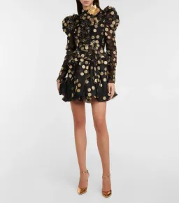Zimmermann Celestial Confetti Tulle Mini Dress Print Size 0 / AU8  for rent on The Volte - image 1