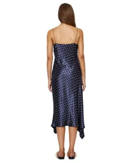 Bec And Bridge Bonjour Midi Dress Blue/Polka Dot Size AU 6 for rent on The Volte - image 3