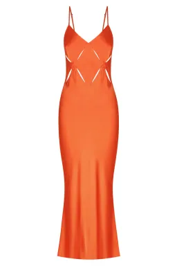 Shona Joy Milo Cut Out Slit Midi Dress Hibiscus Size 4 / XXS for rent on The Volte - image 5