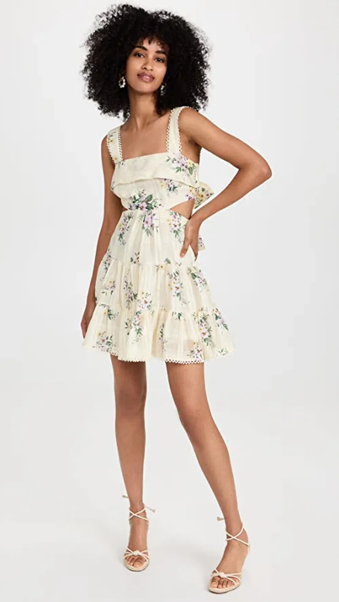 Alemais Margot Mini Sundress Floral Size AU 6 for rent on The Volte - main image