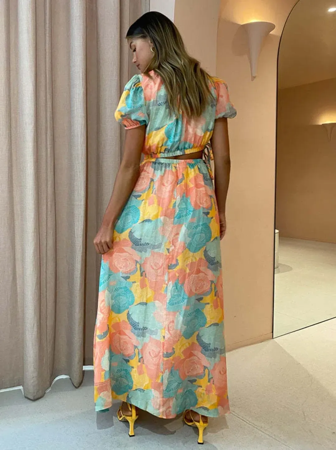 New Romantics Lavender Mist Maxi Dress Multi Size AU 10 for rent on The Volte - main image