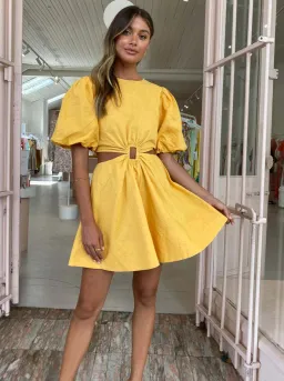 New Romantics Dolce Vita Mini Yellow Size AU 10 for rent on The Volte - image 2