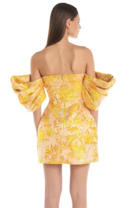 Eliya The Label Raquel Dress Floral Yellow Size AU 10  for rent on The Volte - image 4