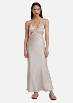 Bec & Bridge Veronique Maxi Dress Sand Size AU 8 for rent on The Volte - image 1