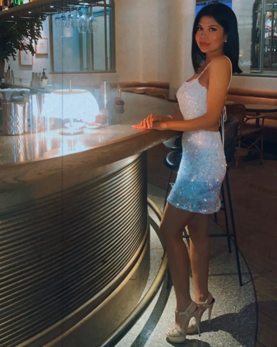 Winona Prism Mini Dress White Size AU 6 for rent on The Volte - main image