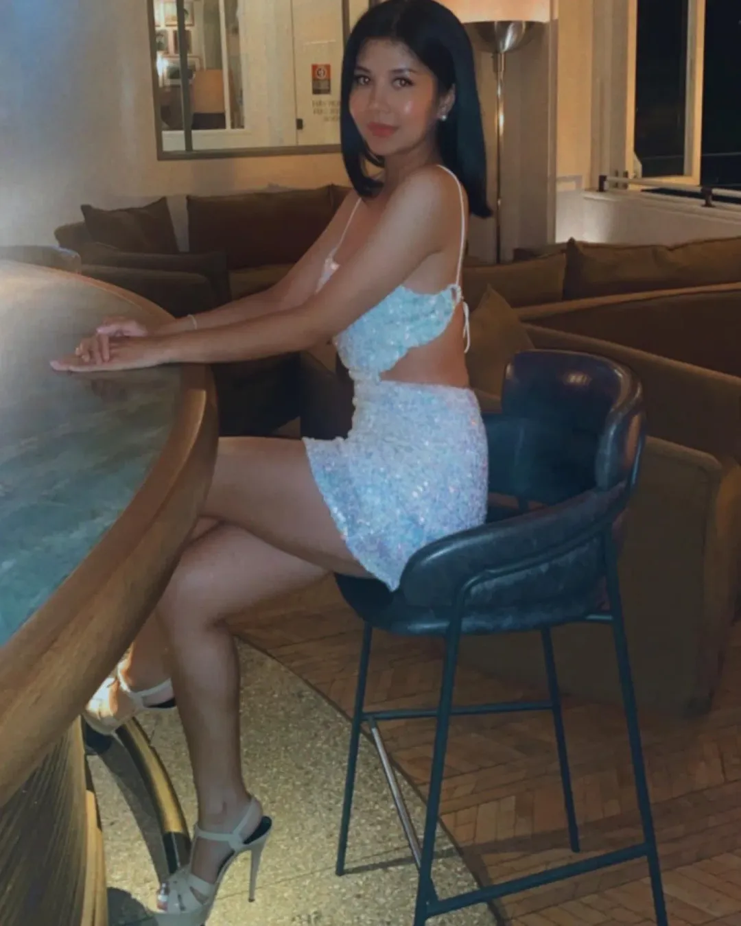 Winona Prism Mini Dress White Size AU 6 for rent on The Volte - main image