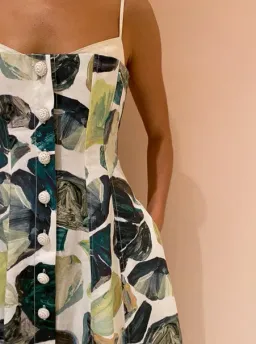 Alemais Siena Bandeau Midi Dress in Green Size AU 12  for rent on The Volte - image 4