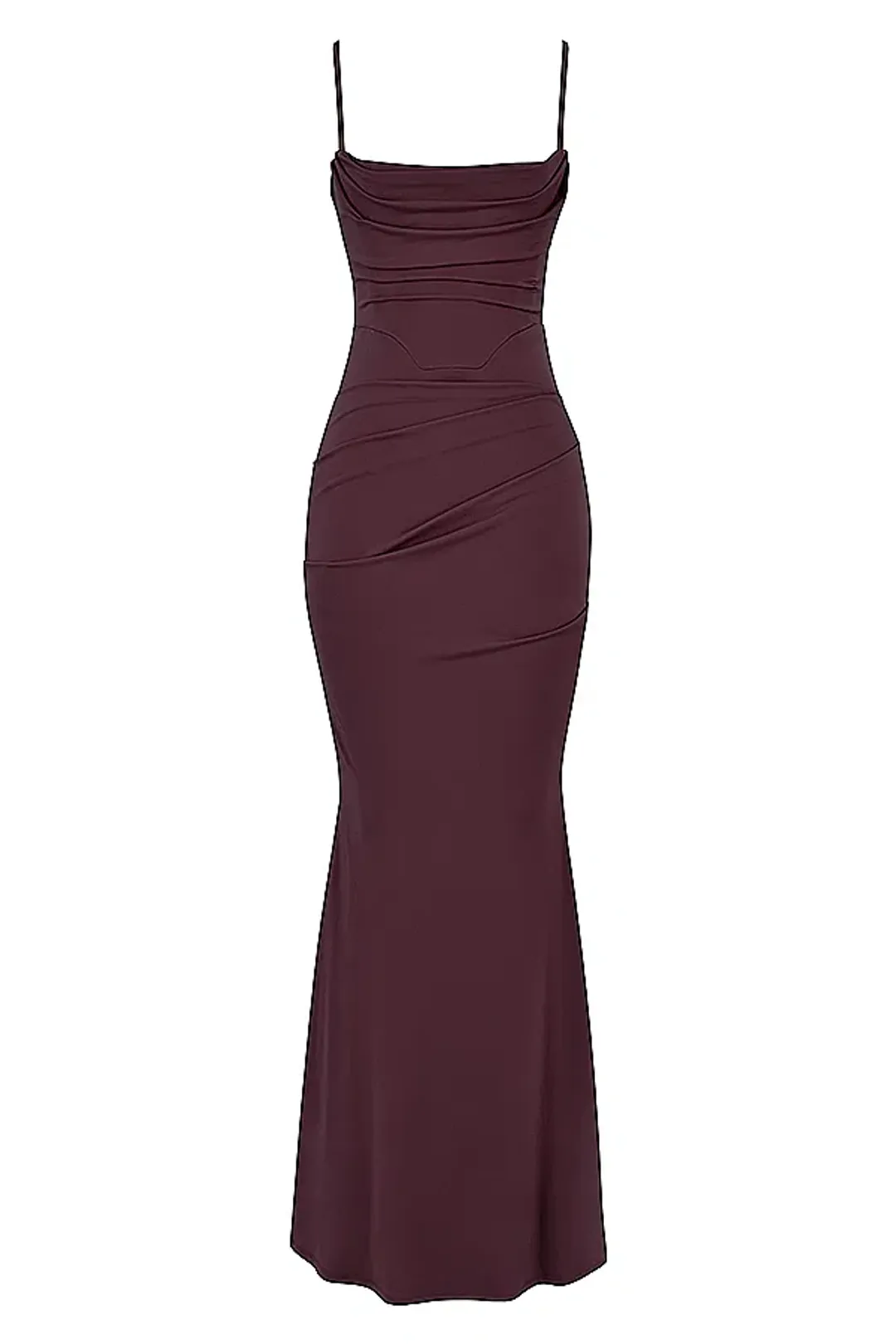 House Of CB Milena Corset Dress Dark Cherry Size AU 12 for rent on The Volte - main image