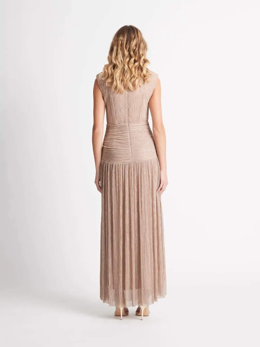 Sheike Eternity Maxi Gown Dress Nude Blush Size 10 for rent on The Volte - main image