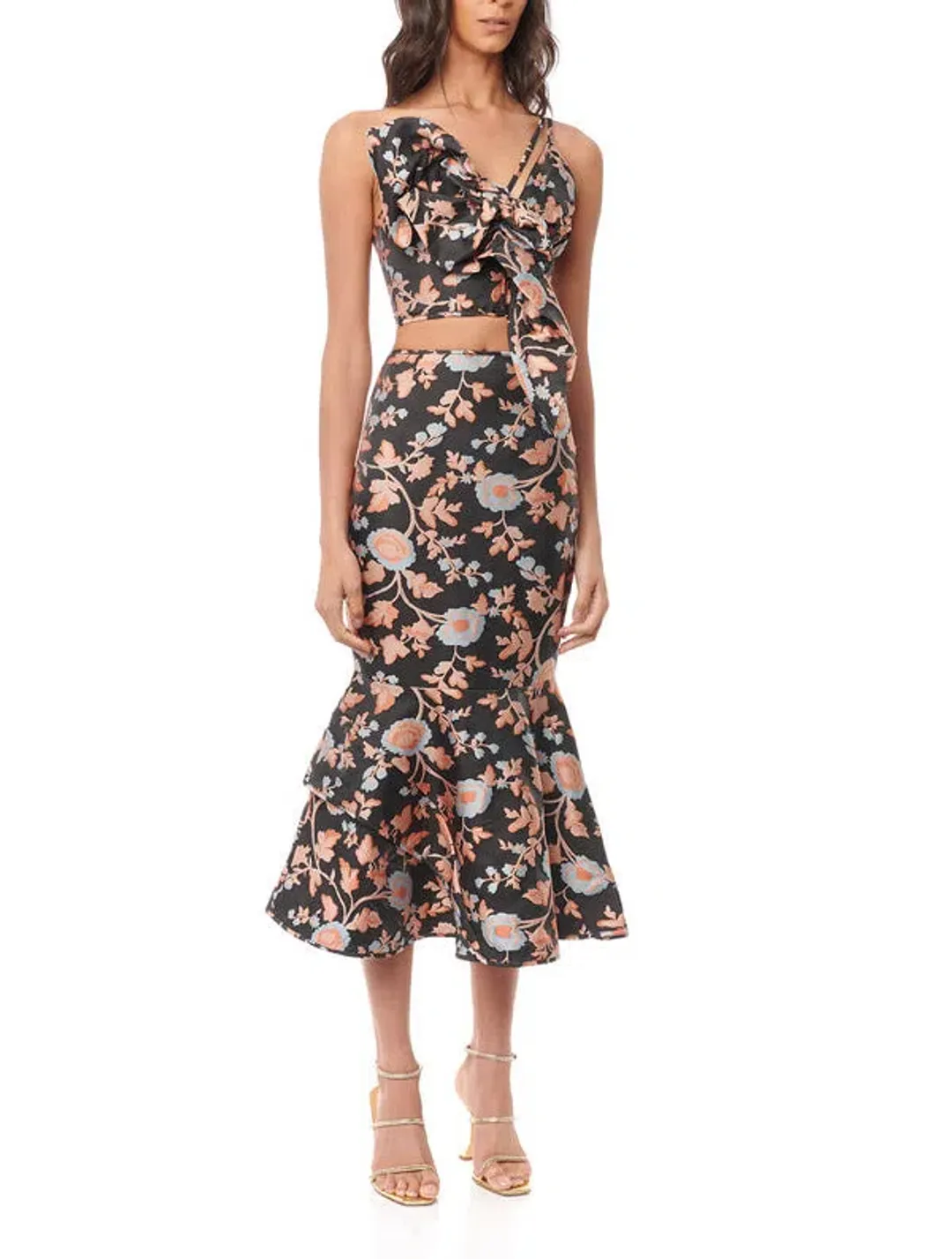Eliya The Label Kianne Top and Zani Skirt Set Floral Size 10 for rent on The Volte - main image