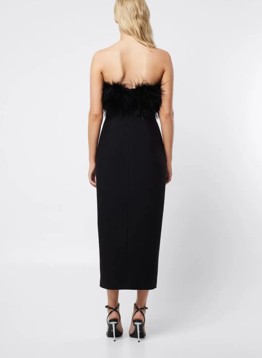 Mossman The Nightshift Midi Dress Black Size 8 for rent on The Volte - main image