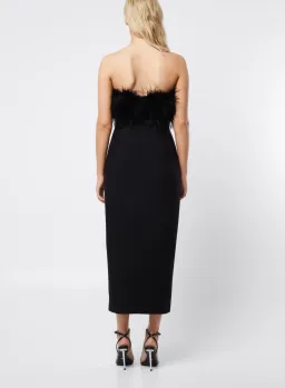 Mossman The Nightshift Midi Dress Black Size 8 for rent on The Volte - image 3
