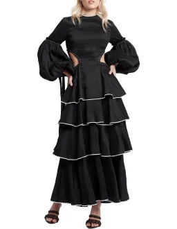 Aje  Gracious Cut Out Dress Black Size 6 for rent on The Volte - image 1