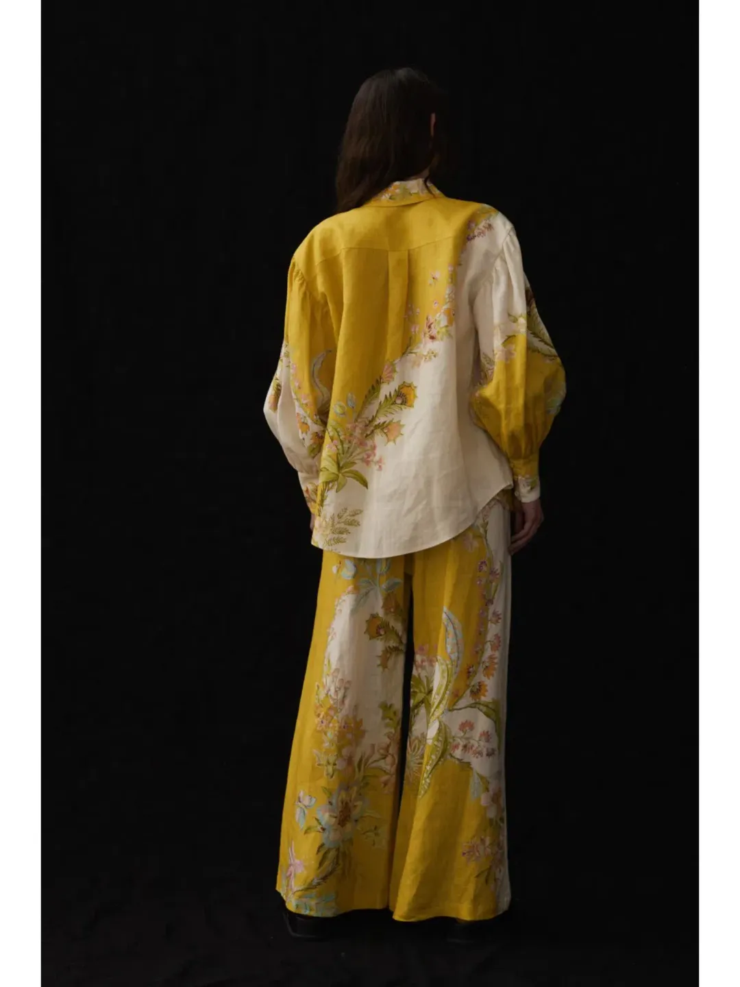 Alemais The Ira Top and Pants in Lemon/Cream Size AU 6 for rent on The Volte - main image