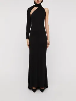 Scanlan Theodore Italian Knit Gown Black Size 8 for rent on The Volte - image 1