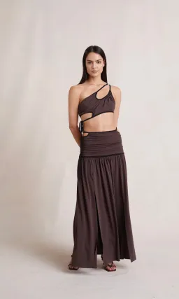 Bec & Bridge Lena Top and Skirt Set Brown Size 10 for rent on The Volte - image 1
